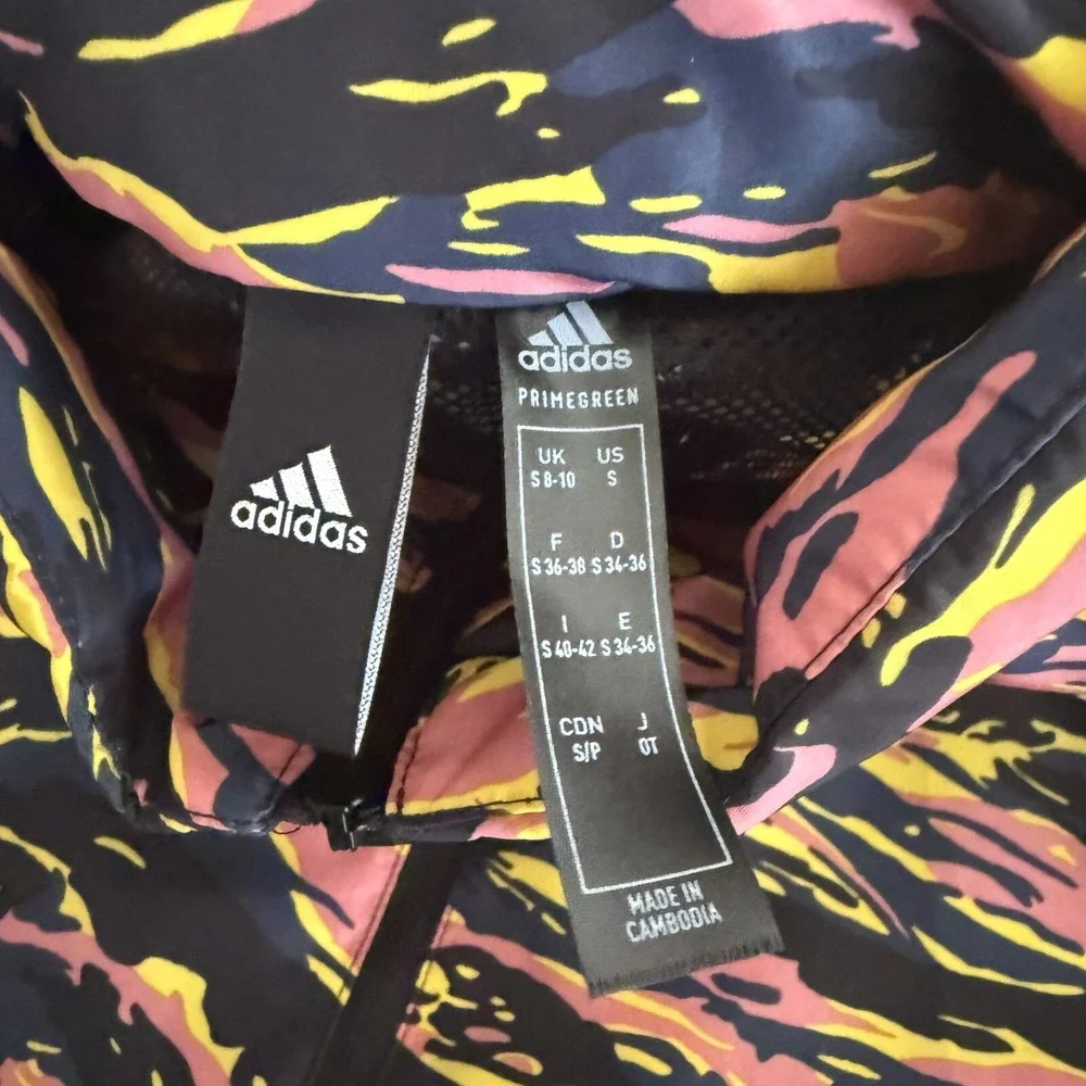 Adidas Sportswear Track Jacket Womens Small Hazy‎ Rose Navy Full Zip